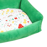 Maxbell Pet Kennel Cats Dogs Bed Rectangle Cushion Warm Cloth Mat Pets Supplies Nest