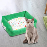 Maxbell Pet Kennel Cats Dogs Bed Rectangle Cushion Warm Cloth Mat Pets Supplies Nest