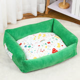 Maxbell Pet Kennel Cats Dogs Bed Rectangle Cushion Warm Cloth Mat Pets Supplies Nest