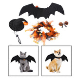 Maxbell Halloween Pet Costume Set for Small Medium Dogs Cats Apparel Party Supplies
