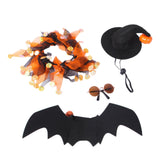 Maxbell Halloween Pet Costume Set for Small Medium Dogs Cats Apparel Party Supplies