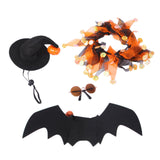 Maxbell Halloween Pet Costume Set for Small Medium Dogs Cats Apparel Party Supplies