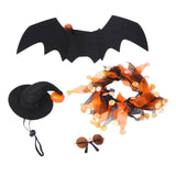 Maxbell Halloween Pet Costume Set for Small Medium Dogs Cats Apparel Party Supplies