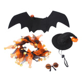 Maxbell Halloween Pet Costume Set for Small Medium Dogs Cats Apparel Party Supplies