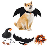 Maxbell Halloween Pet Costume Set for Small Medium Dogs Cats Apparel Party Supplies