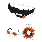 Maxbell Halloween Pet Costume Set for Small Medium Dogs Cats Apparel Party Supplies