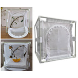 Maxbell Mesh Cage Butterfly Habitat Multi Use Ventilation for Backyard Outdoor Zipper