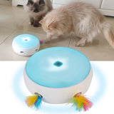 Maxbell Interactive Cat Toy Electric Smart Random Spinning Rotating Feather Cat Toys