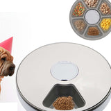 Maxbell Automatic Pet Feeder 6 Meals 6 Grids Timed Cat Feeder Smart Food Dispenser