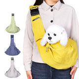 Maxbell Pet Slings Bag Carrying Pocket Dog Carrier Pouch Puppy Guinea Pig Small Yellow
