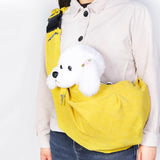 Maxbell Pet Slings Bag Carrying Pocket Dog Carrier Pouch Puppy Guinea Pig Small Yellow