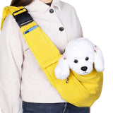 Maxbell Pet Slings Bag Carrying Pocket Dog Carrier Pouch Puppy Guinea Pig Small Yellow