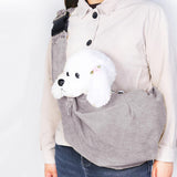 Maxbell Pet Slings Bag Carrying Pocket Dog Carrier Pouch Puppy Guinea Pig Small Light Gray