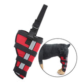 Maxbell Pet Dog Leg Brace Rear Leg Compression Wrap Supplies Support Protector S Red