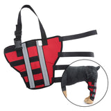 Maxbell Pet Dog Leg Brace Rear Leg Compression Wrap Supplies Support Protector M Red