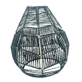 Maxbell Pendant Light Shade Lantern Weave Woven Lampshade for Bedroom Kitchen Hotel Blue