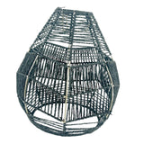 Maxbell Pendant Light Shade Lantern Weave Woven Lampshade for Bedroom Kitchen Hotel Blue