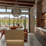 Maxbell Pendant Light Shade Lantern Weave Woven Lampshade for Bedroom Kitchen Hotel Brown