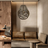 Maxbell Pendant Light Shade Lantern Weave Woven Lampshade for Bedroom Kitchen Hotel Brown