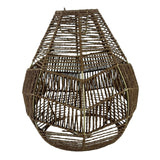 Maxbell Pendant Light Shade Lantern Weave Woven Lampshade for Bedroom Kitchen Hotel Brown