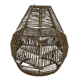 Maxbell Pendant Light Shade Lantern Weave Woven Lampshade for Bedroom Kitchen Hotel Brown