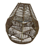 Maxbell Pendant Light Shade Lantern Weave Woven Lampshade for Bedroom Kitchen Hotel Brown