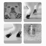 Maxbell 20 Pieces Pet Disposable Shoes Paw Protection Cloth Covers Anti Dirty Boots M