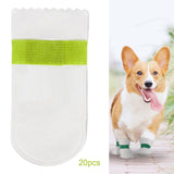 Maxbell 20 Pieces Pet Disposable Shoes Paw Protection Cloth Covers Anti Dirty Boots M