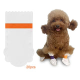 Maxbell 20 Pieces Pet Disposable Shoes Paw Protection Cloth Covers Anti Dirty Boots L