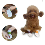Maxbell 20 Pieces Pet Disposable Shoes Paw Protection Cloth Covers Anti Dirty Boots L