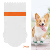 Maxbell 20 Pieces Pet Disposable Shoes Paw Protection Cloth Covers Anti Dirty Boots L