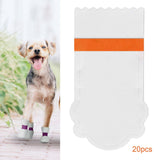 Maxbell 20 Pieces Pet Disposable Shoes Paw Protection Cloth Covers Anti Dirty Boots L