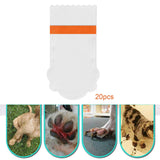 Maxbell 20 Pieces Pet Disposable Shoes Paw Protection Cloth Covers Anti Dirty Boots L