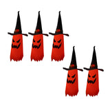 Maxbell 5Pcs Halloween Light Decoration Glowing Pumpkin Lamp for Halloween Decor
