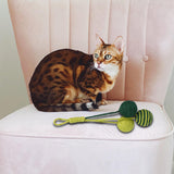 Maxbell Funny Cat Toy Balls Sisal Interactive Pet for Pet Supplies Kitten Green