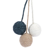 Maxbell Funny Cat Toy Balls Sisal Interactive Pet for Pet Supplies Kitten Blue Beige White