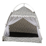 Maxbell Cute Cat tent Soft Cushion Basket Kennel pet for Indoor M Gray