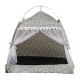 Maxbell Cute Cat tent Soft Cushion Basket Kennel pet for Indoor M Gray