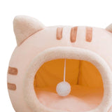 Maxbell Cute Cat Sleeping Bed Kitten Tent Hut Cushion Anti Slip Pet Supplies pink medium