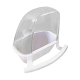 Maxbell Bird Cage Feeder Parrot Feeding Station Water Bowl Parakeets with Perch White