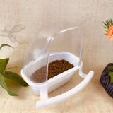 Maxbell Bird Cage Feeder Parrot Feeding Station Water Bowl Parakeets with Perch White