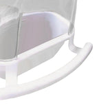 Maxbell Bird Cage Feeder Parrot Feeding Station Water Bowl Parakeets with Perch White