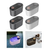 Maxbell Automatic Cat Water Fountain Water Dispenser Silent Waterer USB Indoor 3L Black No Night Light