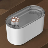 Maxbell Automatic Cat Water Fountain Water Dispenser Silent Waterer USB Indoor 3L White Night Light