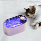 Maxbell Automatic Cat Water Fountain Water Dispenser Silent Waterer USB Indoor 3L White Night Light