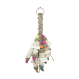 Maxbell Colourful Parrot Chewing Toy Durable Wooden Bite Climbing for Canary Macaws
