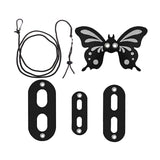 Maxbell Leash Control Rope Walking Lead Harness for Reptiles Gecko Black