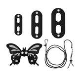 Maxbell Leash Control Rope Walking Lead Harness for Reptiles Gecko Black