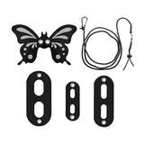 Maxbell Leash Control Rope Walking Lead Harness for Reptiles Gecko Black