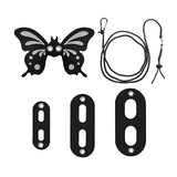 Maxbell Leash Control Rope Walking Lead Harness for Reptiles Gecko Black